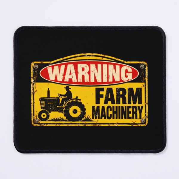 Item preview, Warning Farm Machinery Farmer Agriculture Operator designed and sold by NightGlyph.