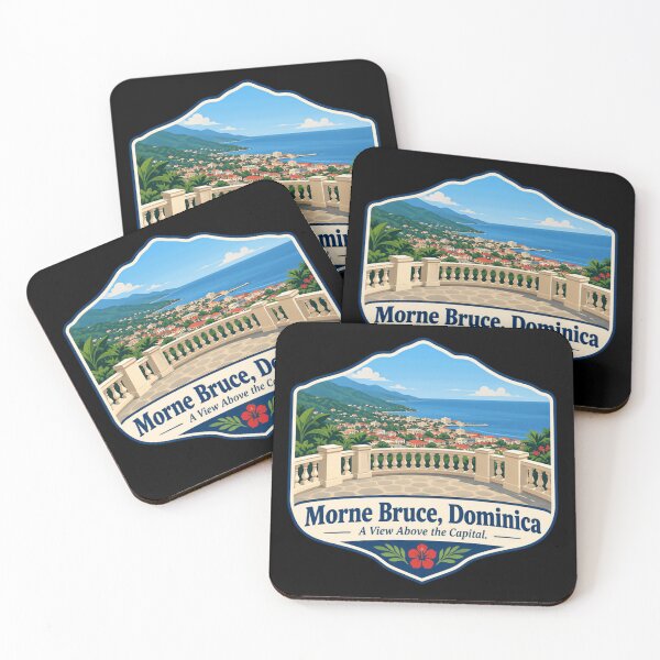 Item preview, Morne Bruce, Dominica A View Above The Capital Caribbean Travel Souvenir designed and sold by JonesFlora2025.