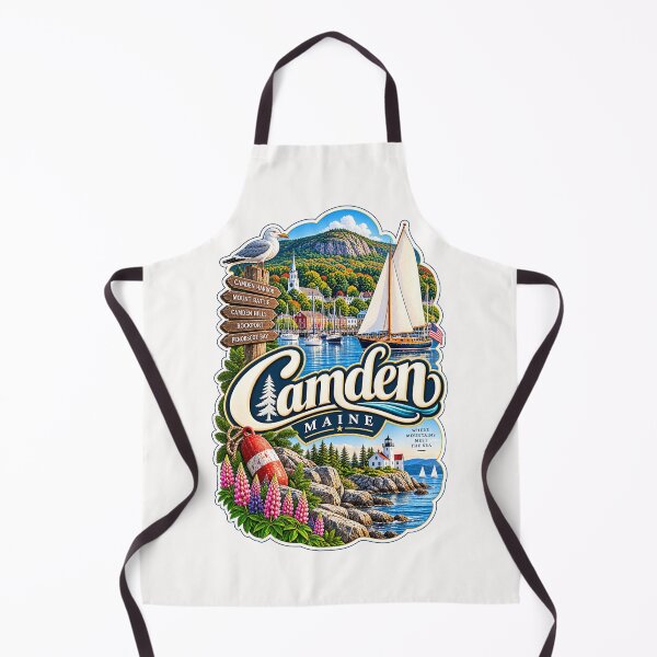 Item preview, Camden Maine Harbor Mount Battie Penobscot Bay and Lighthouse Coast designed and sold by Places On Earth.