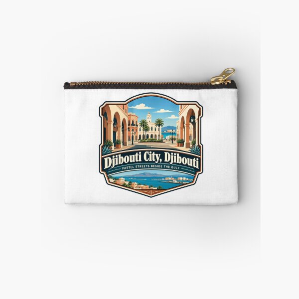 Item preview, Djibouti City, Djibouti Pastel Streets Beside The Gulf Travel Destination designed and sold by NeedForParks.