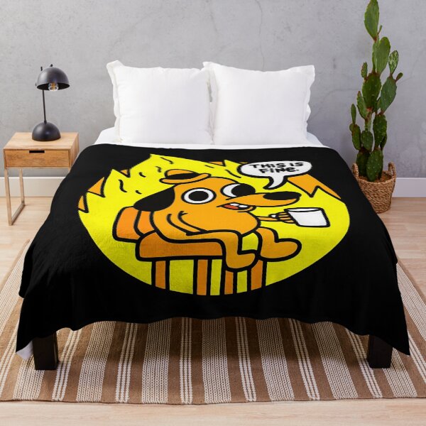 Item preview, This Is Fine - Funny Meme designed and sold by abderrazak barahou.