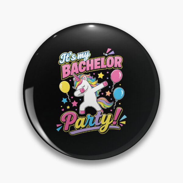 Item preview, It's My Bachelor Party Unicorn Stars Cute Funny designed and sold by SketchDrSketch.