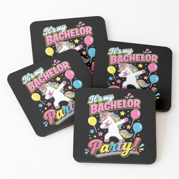 Item preview, It's My Bachelor Party Unicorn Stars Cute Funny designed and sold by SketchDrSketch.