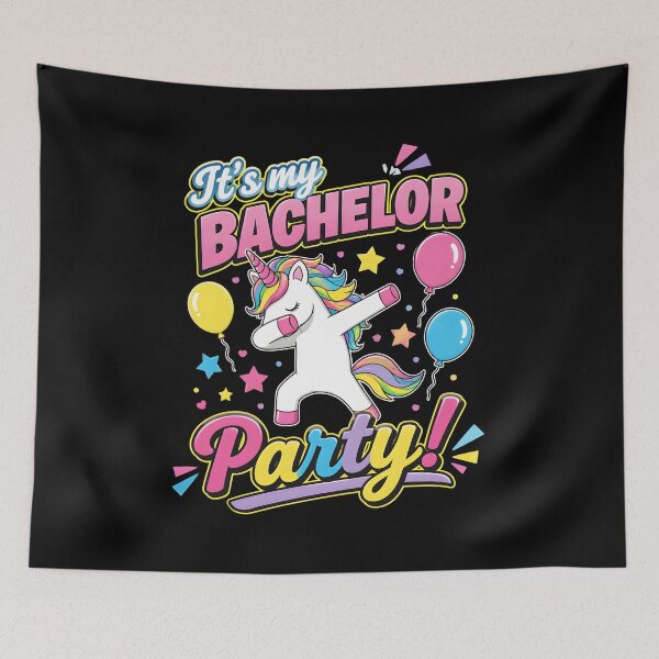 Item preview, It's My Bachelor Party Unicorn Stars Cute Funny designed and sold by SketchDrSketch.