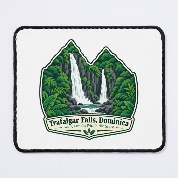 Item preview, Trafalgar Falls Dominica Twin Cascades Within The Green Caribbean Travel Waterfall Explorer designed and sold by NeedForParks.
