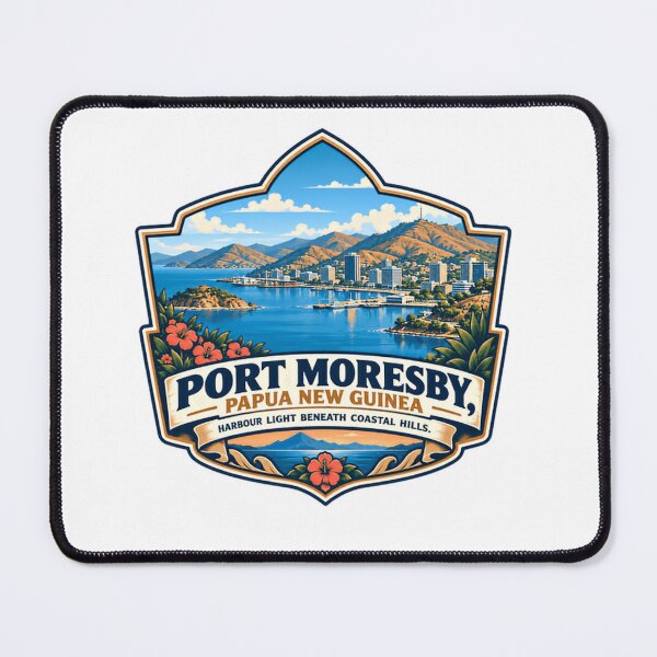Item preview, Port Moresby Papua New Guinea Harbour Light Beneath Coastal Hills Travel City designed and sold by SkeletonsDanger.
