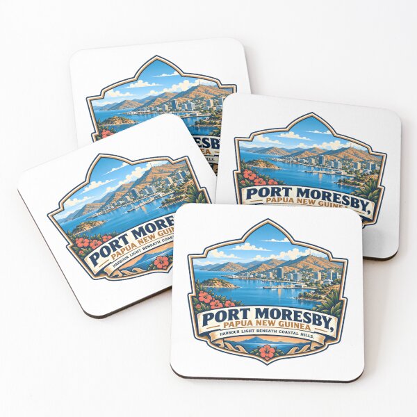 Item preview, Port Moresby Papua New Guinea Harbour Light Beneath Coastal Hills Travel City designed and sold by SkeletonsDanger.