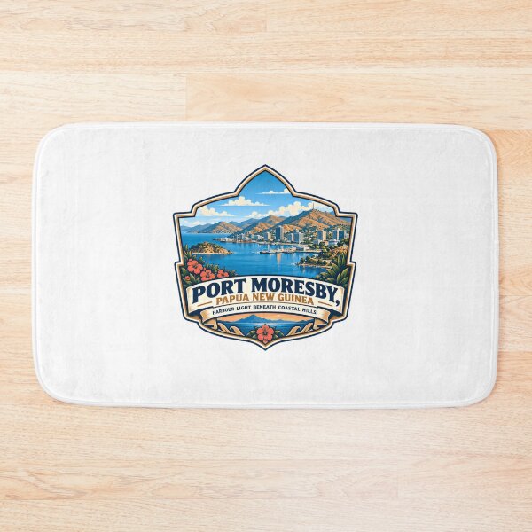 Item preview, Port Moresby Papua New Guinea Harbour Light Beneath Coastal Hills Travel City designed and sold by SkeletonsDanger.