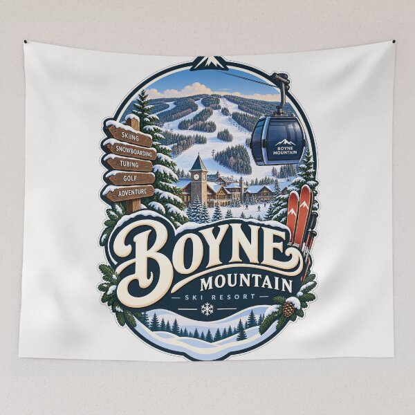 Item preview, Boyne Mountain Michigan Ski Resort Winter Slopes and Northern Michigan designed and sold by Places On Earth.