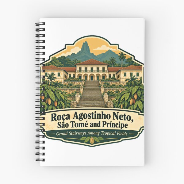 Item preview, Roça Agostinho Neto, São Tomé And Príncipe Grand Stairways Among Tropical Fields African Travel Souvenir designed and sold by HumansStuck12.
