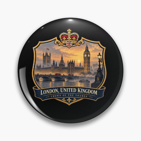 Artikelvorschau, London, Vereinigtes Königreich: Crown of the Thames – Britisches Reise-Souvenir entworfen und verkauft von JonesFlora2025.