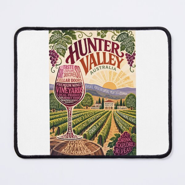 Item preview, Hunter Valley Australia Vineyards Cessnock Pokolbin and Wine Country designed and sold by Places On Earth.