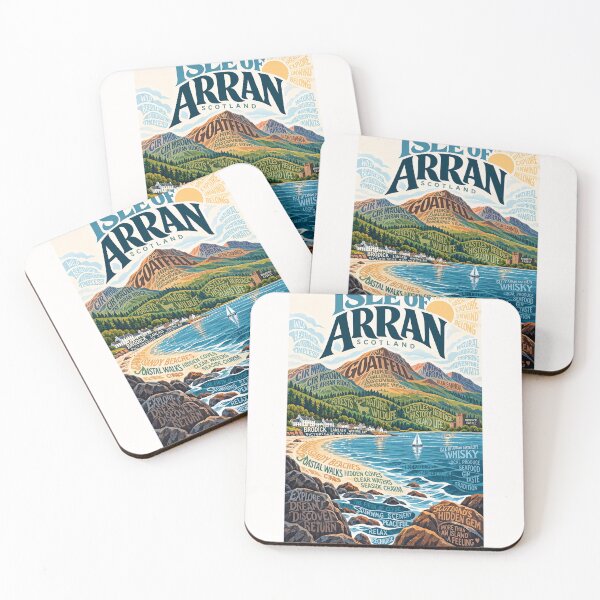 Item preview, Isle of Arran Scotland Goat Fell Brodick Castle and Firth of Clyde designed and sold by Places On Earth.