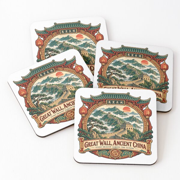 Item preview, Great Wall, Ancient China Stone Dragon Across The Clouds Chinese History Landmark Travel designed and sold by NeedForParks.