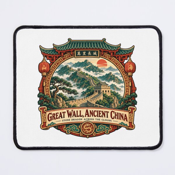 Item preview, Great Wall, Ancient China Stone Dragon Across The Clouds Chinese History Landmark Travel designed and sold by NeedForParks.