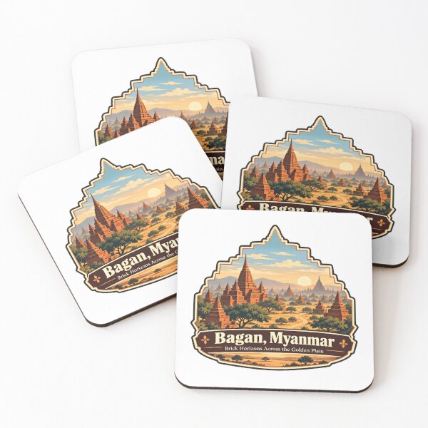 Item preview, Bagan, Myanmar Brick Horizons Across The Golden Plain Travel Destination Visitor designed and sold by SkeletonsDanger.