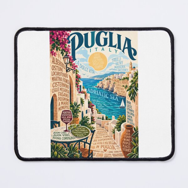 Item preview, villages and heritage of the Isle of Arran in the United Kingdom. Puglia Italy Adriatic Coast Polignano a Mare Ostuni and Apulian Towns designed and sold by Places On Earth.