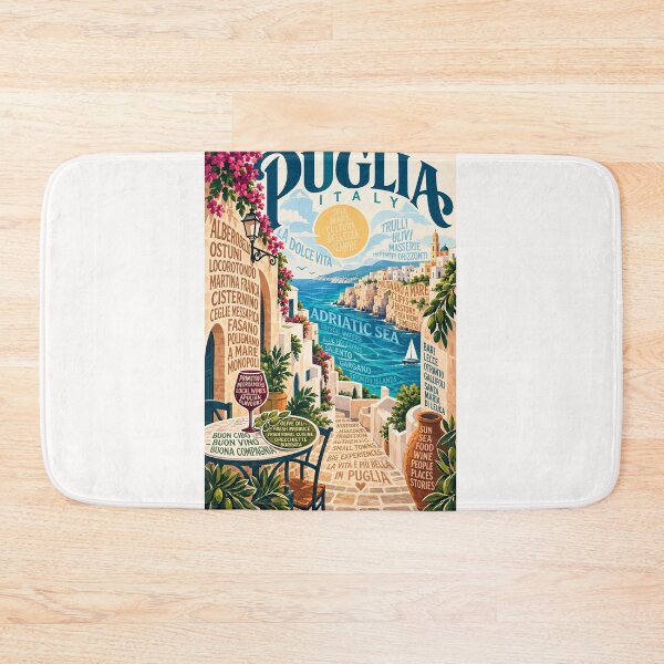 Item preview, villages and heritage of the Isle of Arran in the United Kingdom. Puglia Italy Adriatic Coast Polignano a Mare Ostuni and Apulian Towns designed and sold by Places On Earth.