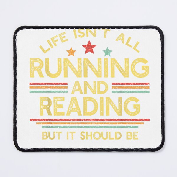 Item preview, Life Isn't All Running and Reading Book Lover Runner T-Shirt designed and sold by Cute-Pretty.
