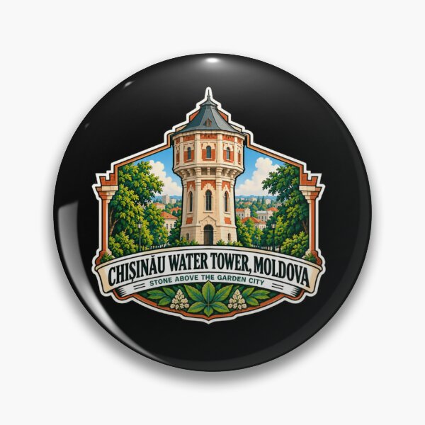 Item preview, Chisinau Water Tower Moldova Stone Above The Garden City Landmark Travel Souvenir designed and sold by JonesFlora2025.