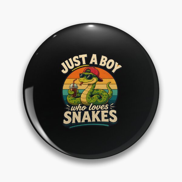 Item preview, just a boy who loves snakes retro sunset cool snake designed and sold by SketchDrSketch.