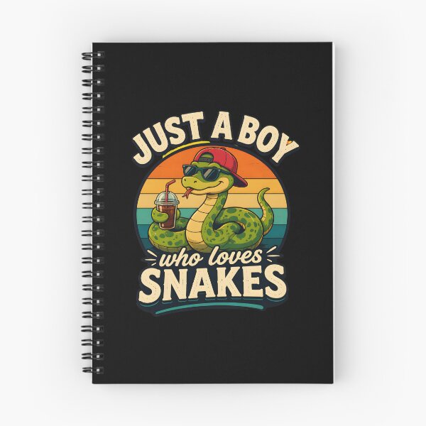 Item preview, just a boy who loves snakes retro sunset cool snake designed and sold by SketchDrSketch.