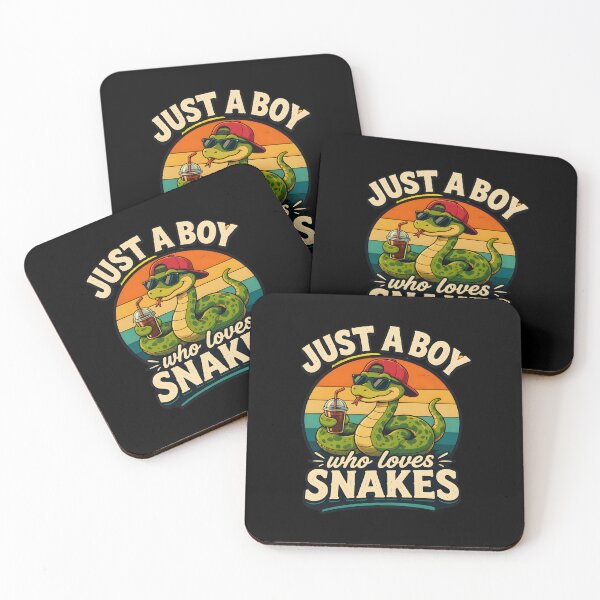 Item preview, just a boy who loves snakes retro sunset cool snake designed and sold by SketchDrSketch.