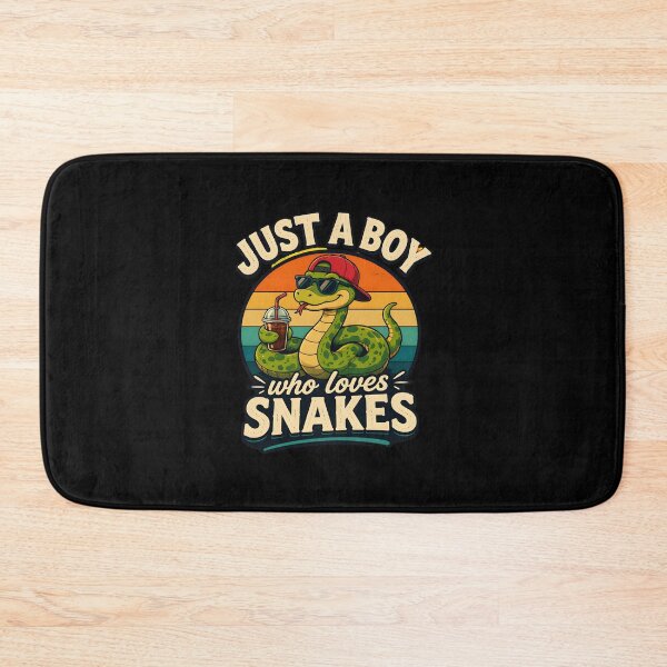 Item preview, just a boy who loves snakes retro sunset cool snake designed and sold by SketchDrSketch.