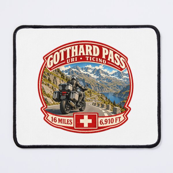 Item preview, Gotthard Pass Uri Ticino Switzerland Motorcycle Touring Biker designed and sold by Simsimah26Parks.