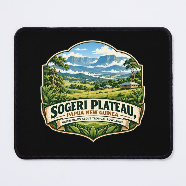 Item preview, Sogeri Plateau, Papua New Guinea Green Fields Above Tropical Lowlands Traveler Patriot Souvenir Gift designed and sold by JonesFlora2025.