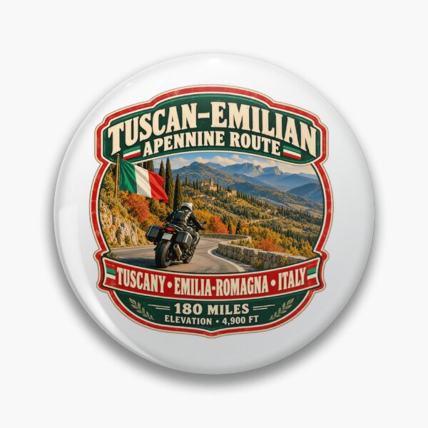 Item preview, Tuscan-Emilian Apennine Route Tuscany Emilia-Romagna Italy Motorcycle Travel Rider designed and sold by Simsimah26Parks.
