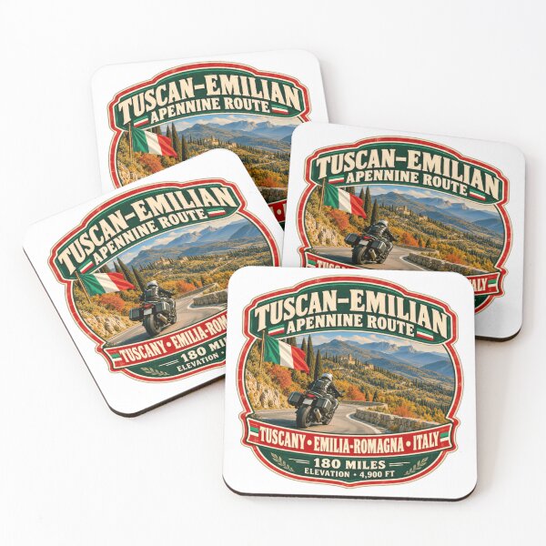 Item preview, Tuscan-Emilian Apennine Route Tuscany Emilia-Romagna Italy Motorcycle Travel Rider designed and sold by Simsimah26Parks.
