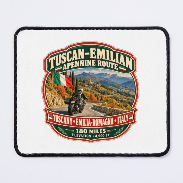 Item preview, Tuscan-Emilian Apennine Route Tuscany Emilia-Romagna Italy Motorcycle Travel Rider designed and sold by Simsimah26Parks.