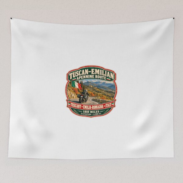 Item preview, Tuscan-Emilian Apennine Route Tuscany Emilia-Romagna Italy Motorcycle Travel Rider designed and sold by Simsimah26Parks.