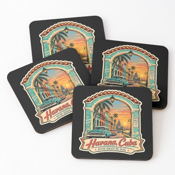 Item preview, Havana, Cuba Rhythm Beneath The Palms Travel Vacation Souvenir designed and sold by JonesFlora2025.