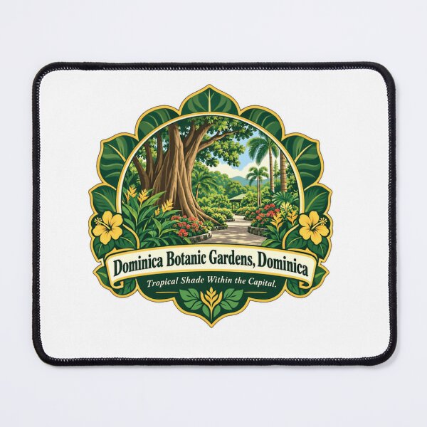 Item preview, Dominica Botanic Gardens, Dominica Tropical Shade Within The Capital Caribbean Travel Souvenir Nature Lover designed and sold by SkeletonsDanger.