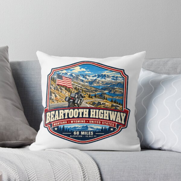 Item preview, Beartooth Highway Montana Wyoming United States Motorcyclist Road Trip designed and sold by Simsimah26Parks.