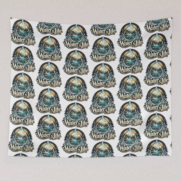 Item preview, Water is life — Water & Life designed and sold by DesignArtEmpire.