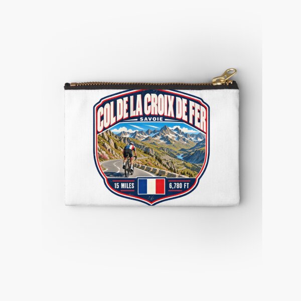 Aperçu de l'œuvre Col De La Croix De Fer Savoie Cyclisme Ascension Alpes Françaises Cycliste créée et vendue par RetroMini2026.