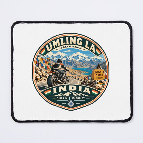 Item preview, Umling La Ladakh Range India Umling La 5,882 M 19,300 Ft Motorcycle Adventure designed and sold by Simsimah26Parks.