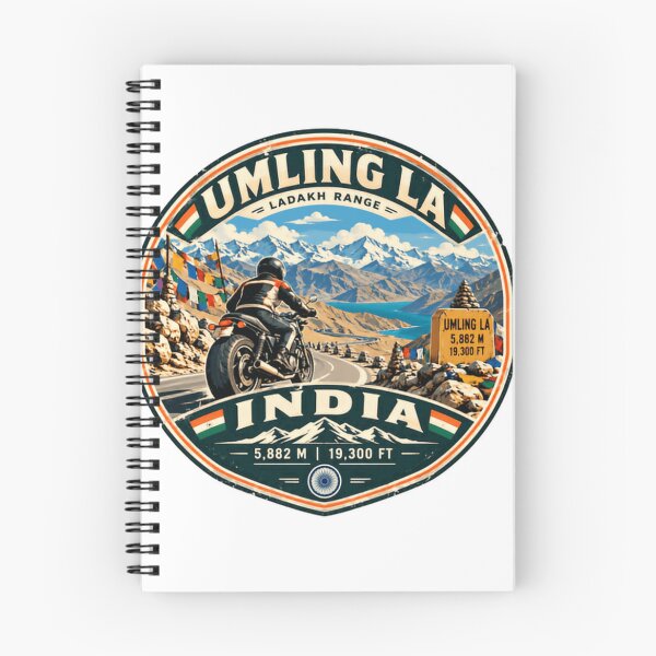 Item preview, Umling La Ladakh Range India Umling La 5,882 M 19,300 Ft Motorcycle Adventure designed and sold by Simsimah26Parks.