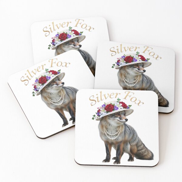 Artikelvorschau, Silberfuchs mit Perlen entworfen und verkauft von The She Shed.