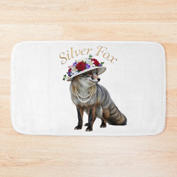 Item preview, Silver Fox With Pearls designed and sold by The She Shed.