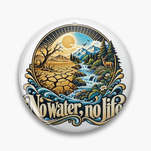 Item preview, No water, no life — Water & Life designed and sold by DesignArtEmpire.