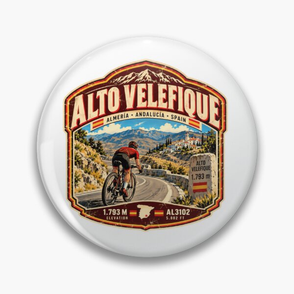 Item preview, Alto Velefique Almeria Andalucia Spain Cycling Climb Cyclist designed and sold by Simsimah26Parks.