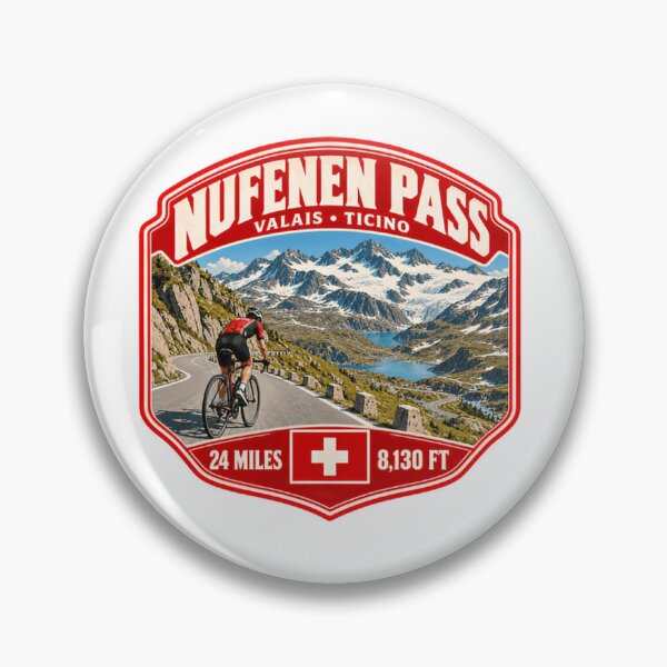 Item preview, Nufenen Pass Valais Ticino Switzerland Cycling Alpine Mountain Pass Cyclist designed and sold by Simsimah26Parks.