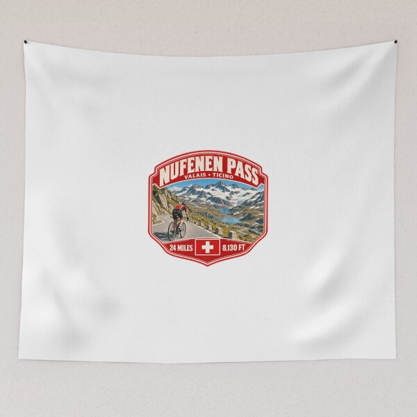 Item preview, Nufenen Pass Valais Ticino Switzerland Cycling Alpine Mountain Pass Cyclist designed and sold by Simsimah26Parks.