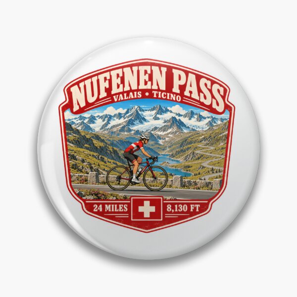 Item preview, Nufenen Pass Valais Ticino Switzerland Cycling Mountain Pass Cyclist designed and sold by Simsimah26Parks.