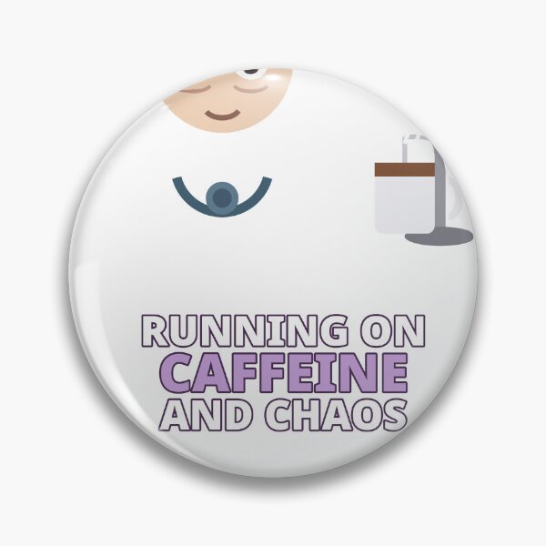 Item preview, Running on Caffeine and Chaos Doctor designed and sold by ThreeFlyingAces.