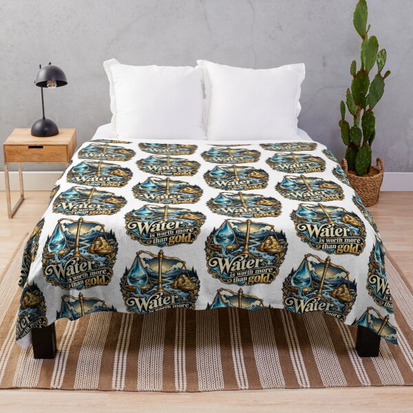 Item preview, Water is worth more than gold — Water & Life designed and sold by DesignArtEmpire.